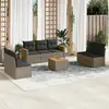 Image de vidaXL Salon de jardin 8 pcs - Gris