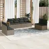 Image de VIDAXL Salon de jardin 8 pcs - Gris Résine Tressée