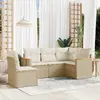 Image de VIDAXL Salon de jardin avec coussins - Beige