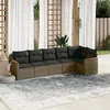 Image de vidaXL Ensemble de salon de jardin 6 pcs - Gris