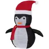 Image de Ecd_germany Pingouin de Noël lumineux   Noir/blanc/rouge