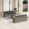 Image de vidaXL Salon de jardin 7 pcs - Gris