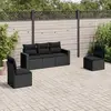 Image de vidaXL Salon de jardin 5 pcs - Noir