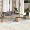 Image de VIDAXL Salon de jardin 7 pcs - Beige