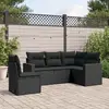 Image de VIDAXL Salon de jardin 5 pcs Noir