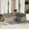 Image de vidaXL Salon de jardin 6 pcs - Beige
