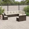 Image de VIDAXL Salon de jardin 10 pcs - Marron