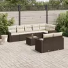 Image de vidaXL Salon de jardin 9 pcs - Marron