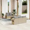 Image de vidaXL Salon de jardin avec coussins 6 pcs Résine tressée - Beige