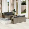 Image de VidaXL Salon de jardin 7 pcs - Gris