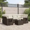 Image de VIDAXL Salon de jardin 7 pcs - Marron Résine Tressée