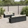 Image de VidaXL Ensemble de Jardin 8 Pièces - Noir