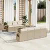 Image de VIDAXL Salon de jardin 8 pcs Beige