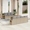 Image de vidaXL Salon de jardin 8 pcs - Beige