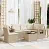Image de Salon de jardin vidaXL 6 pcs - Beige