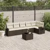 Image de VIDAXL Salon de jardin 7 pcs - Marron