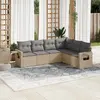 Image de VIDAXL Salon de jardin avec coussins 6 pcs - Beige