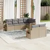 Image de VIDAXL Salon de jardin 7 pcs - Beige