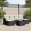 Image de vidaXL Ensemble de jardin 7 pcs - Noir