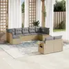 Image de vidaXL Salon de 9 pcs - Beige
