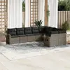 Image de Salon de jardin vidaXL - Gris résine tressée