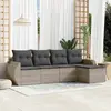Image de VIDAXL Salon de jardin 5 pcs - Gris clair