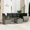 Image de VIDA XL Salon de jardin 6 pcs - Gris