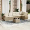 Image de VIDAXL Salon de jardin 7 pcs avec coussins beige