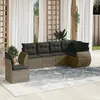 Image de vidaXL Salon de jardin 6 pcs gris