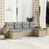 Image de vidaXL Ensemble de jardin 6 pcs - Beige
