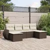 Image de vidaXL Salon de jardin 6 pcs - Marron