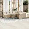 Image de VIDAXL Salon 10 pcs beige résine tressée