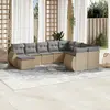 Image de vidaXL Salon de jardin 10 pcs - Beige