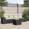Image de vidaXL Salon de jardin 5 pcs - Noir
