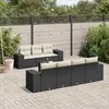 Image de VidaXL Ensemble de Jardin 8 Pièces - Noir
