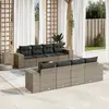 Image de VidaXL Salon de jardin 9 pièces avec coussins - Gris