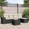Image de Salon de jardin 6 pcs - Noir