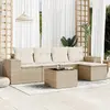 Image de VidaXL Salon de jardin 6 pcs   Beige