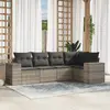 Image de VIDAXL Salon de jardin 5 pcs - Gris clair