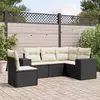 Image de vidaXL Salon de jardin 5 pcs - Noir