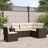 Image de VIDAXL Salon de jardin 5 pcs - Marron Résine Tressée