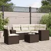 Image de vidaXL Salon de jardin 6 pcs - Marron