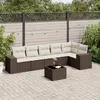 Image de Vidaxl Salon de Jardin 7 pcs - Marron Résine Tressée