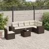 Image de VidaXL Salon de jardin 7 pcs - Marron