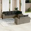 Image de vidaXL Salon de jardin 7 pcs Gris