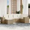 Image de VIDAXL Salon de jardin 6 pcs - Beige