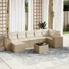 Image de vidaXL Salon de jardin 8 pcs beige