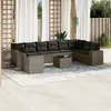 Image de vidaXL Salon de jardin 11 pcs gris