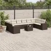Image de VidaXL Salon de jardin 11 pcs - Marron