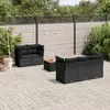 Image de vidaXL Salon de jardin 6 pcs noir